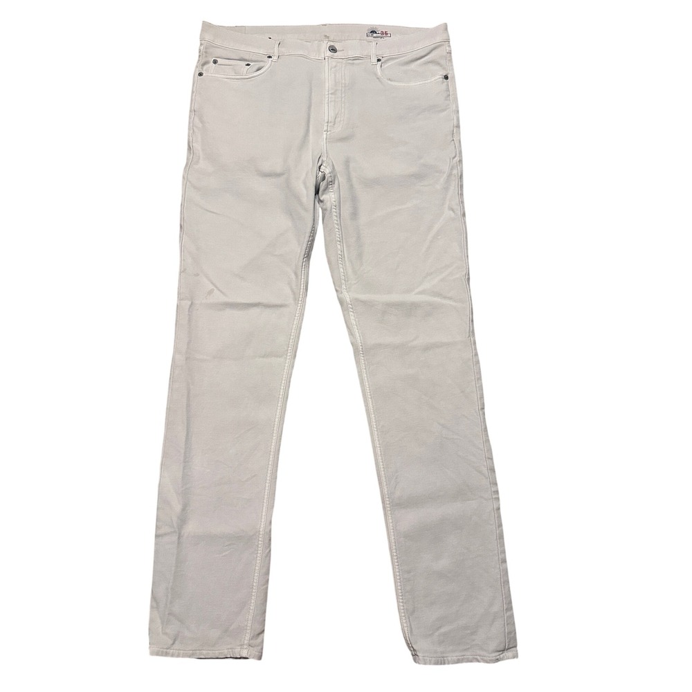 Faherty Brand Stretch‎ Terry 5-Pocket Pant - Stone Size 35